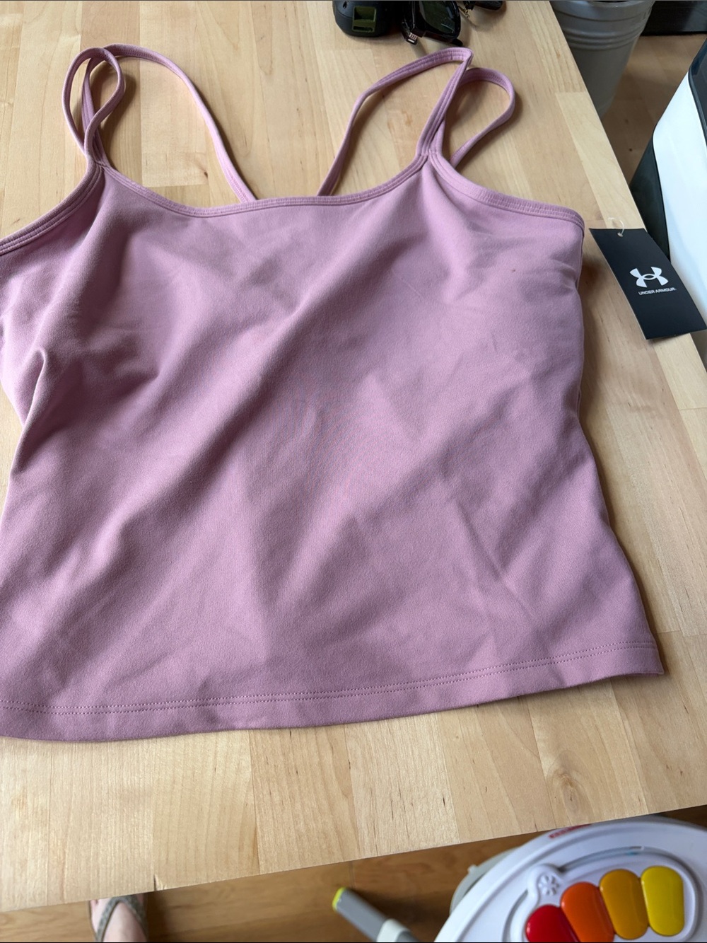 Under Armour Dusty Rose Double-Strap Camisole Tank
